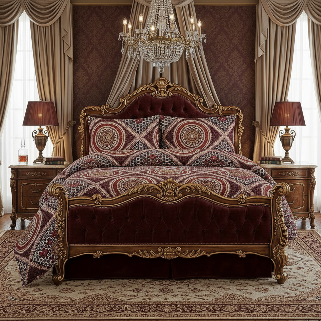 Printed Bed Sheet Set (King)