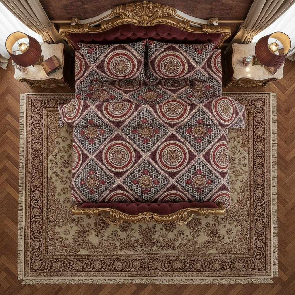 Printed Bed Sheet Set (King)