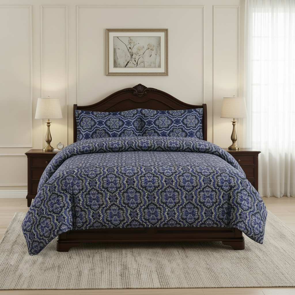Printed Bed Sheet Set (King)