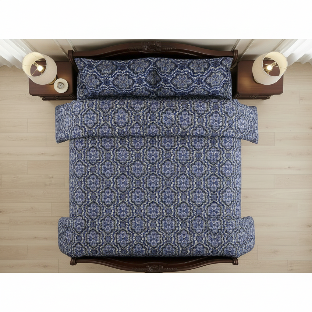 Printed Bed Sheet Set (King)