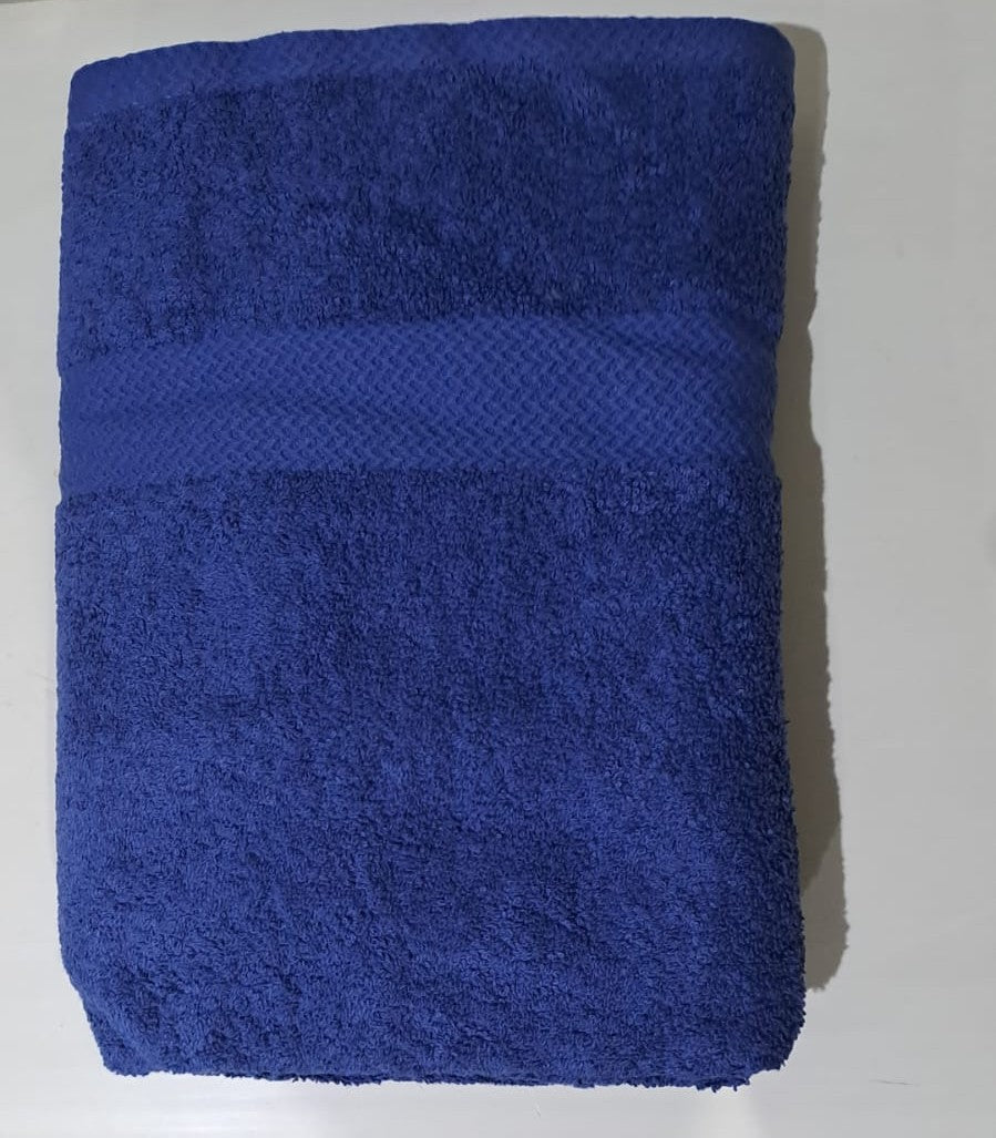 Premium Quality Dyed Bath Towel (Navy Blue)
