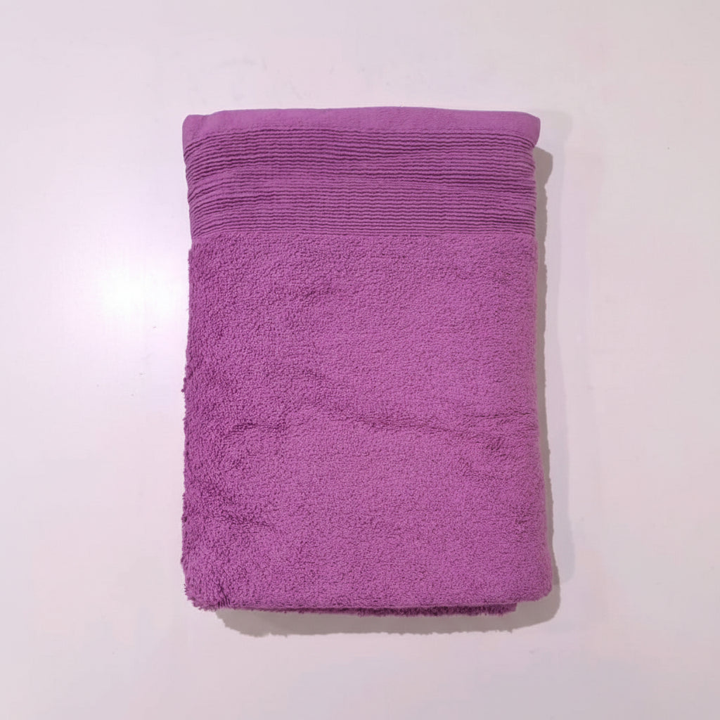 Premium Quality Dyed Bath Towel (Purple)