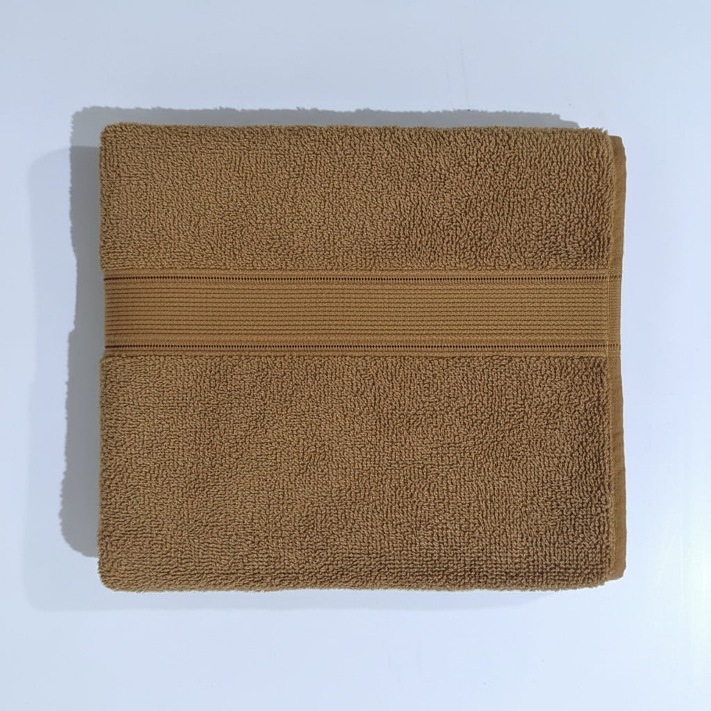 Premium Quality Dyed Bath Towel (Mid Brown)