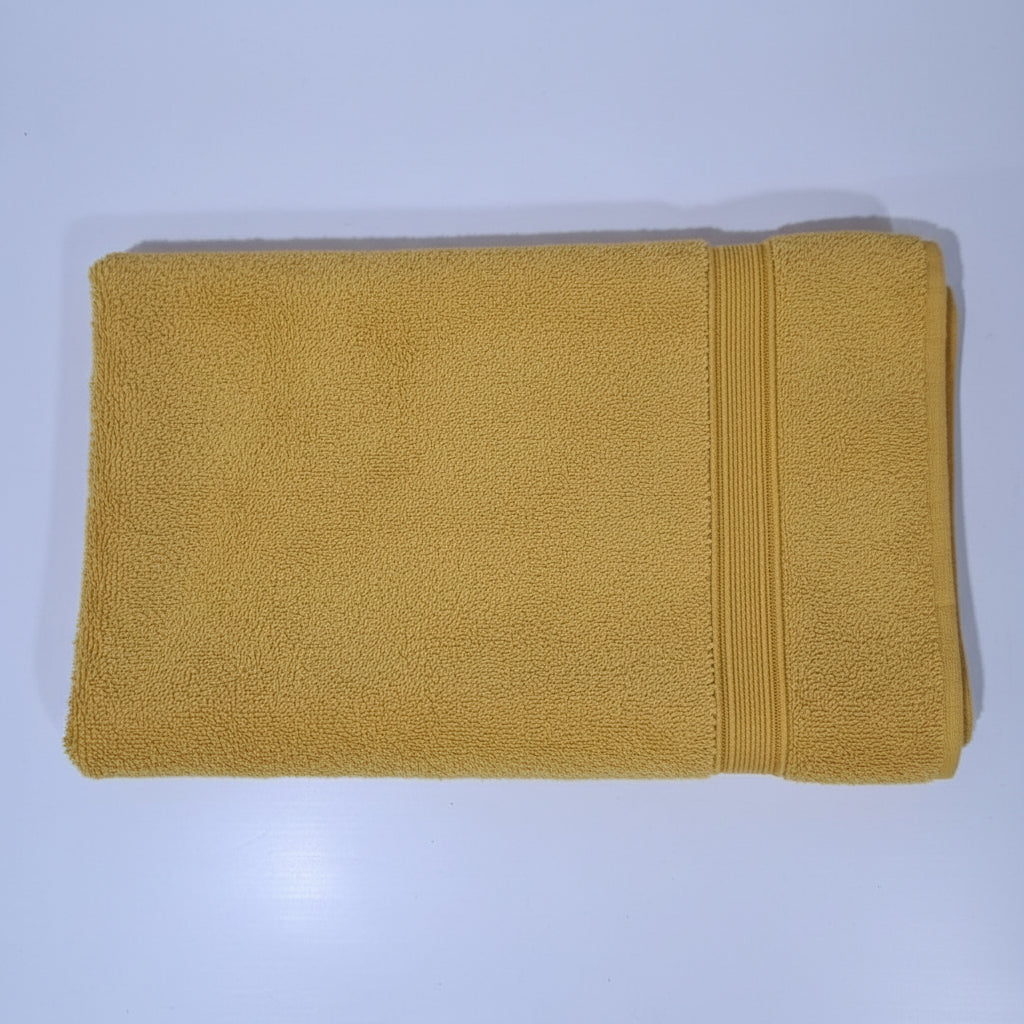 Premium Quality Dyed Bath Towel (Mustard)