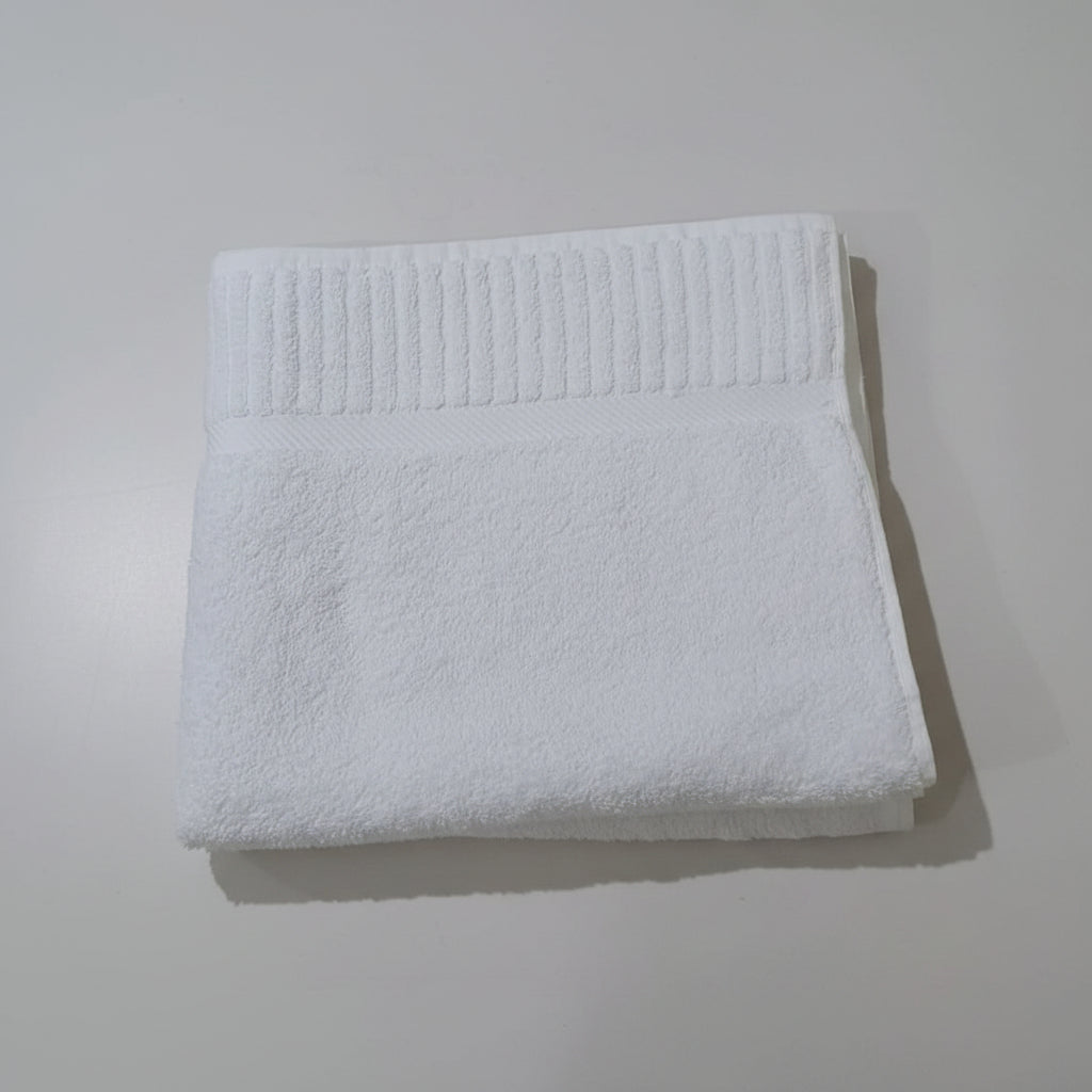 Premium Quality Dyed Bath Towel (White)