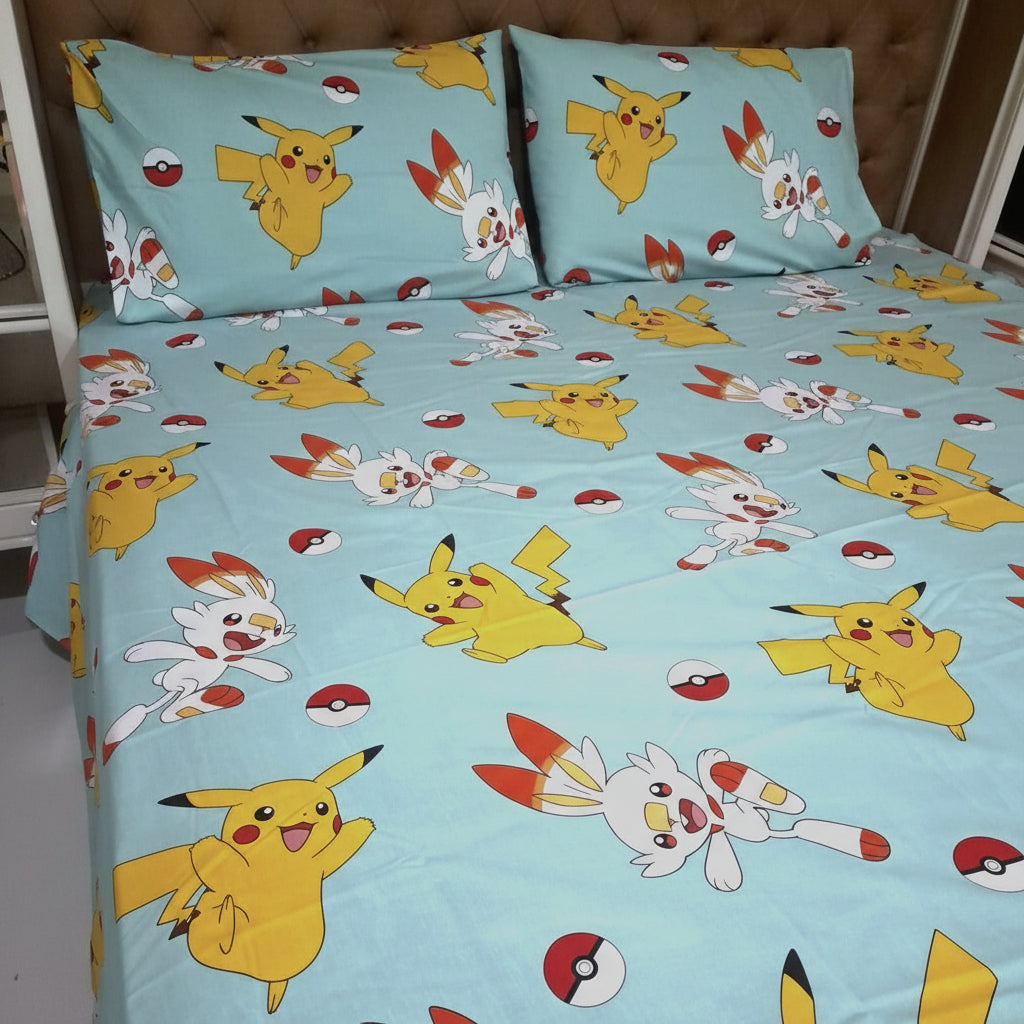 Kids Printed Bed Sheet Set – King Size