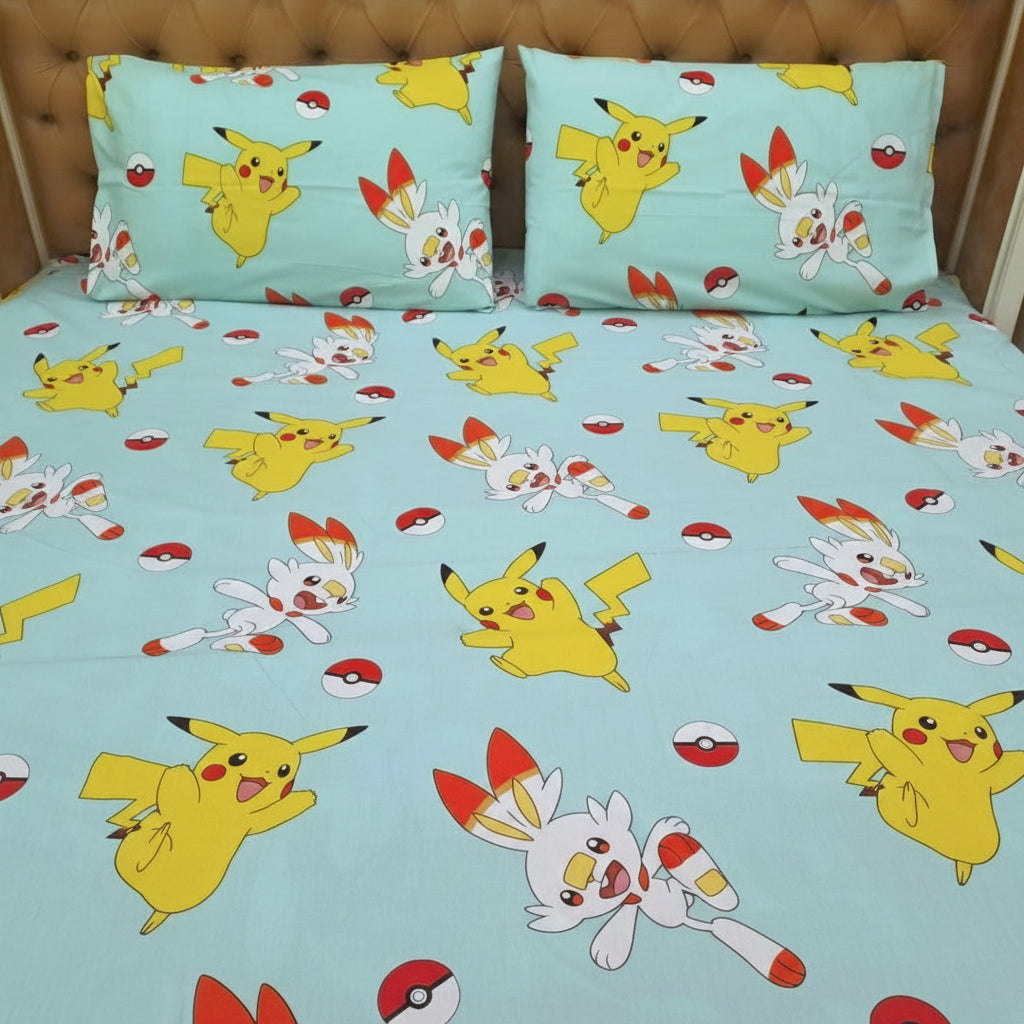 Kids Printed Bed Sheet Set – King Size