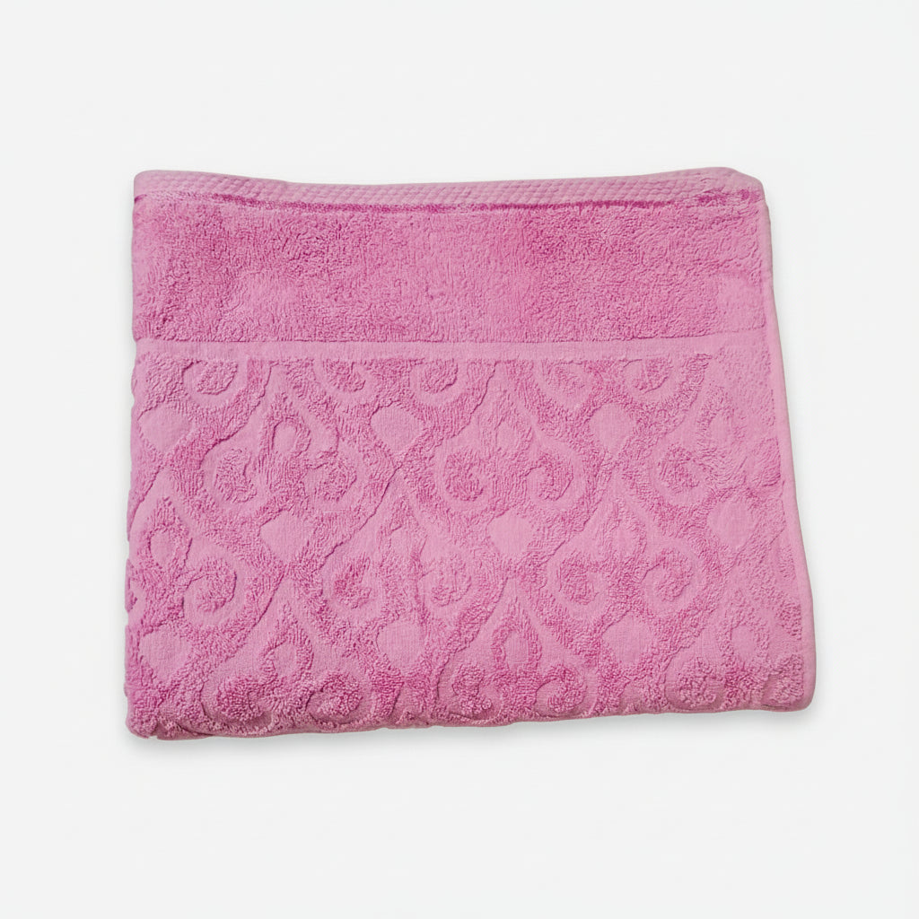 Luxury Dual Sided Jacquard Towel (Soft Pink)