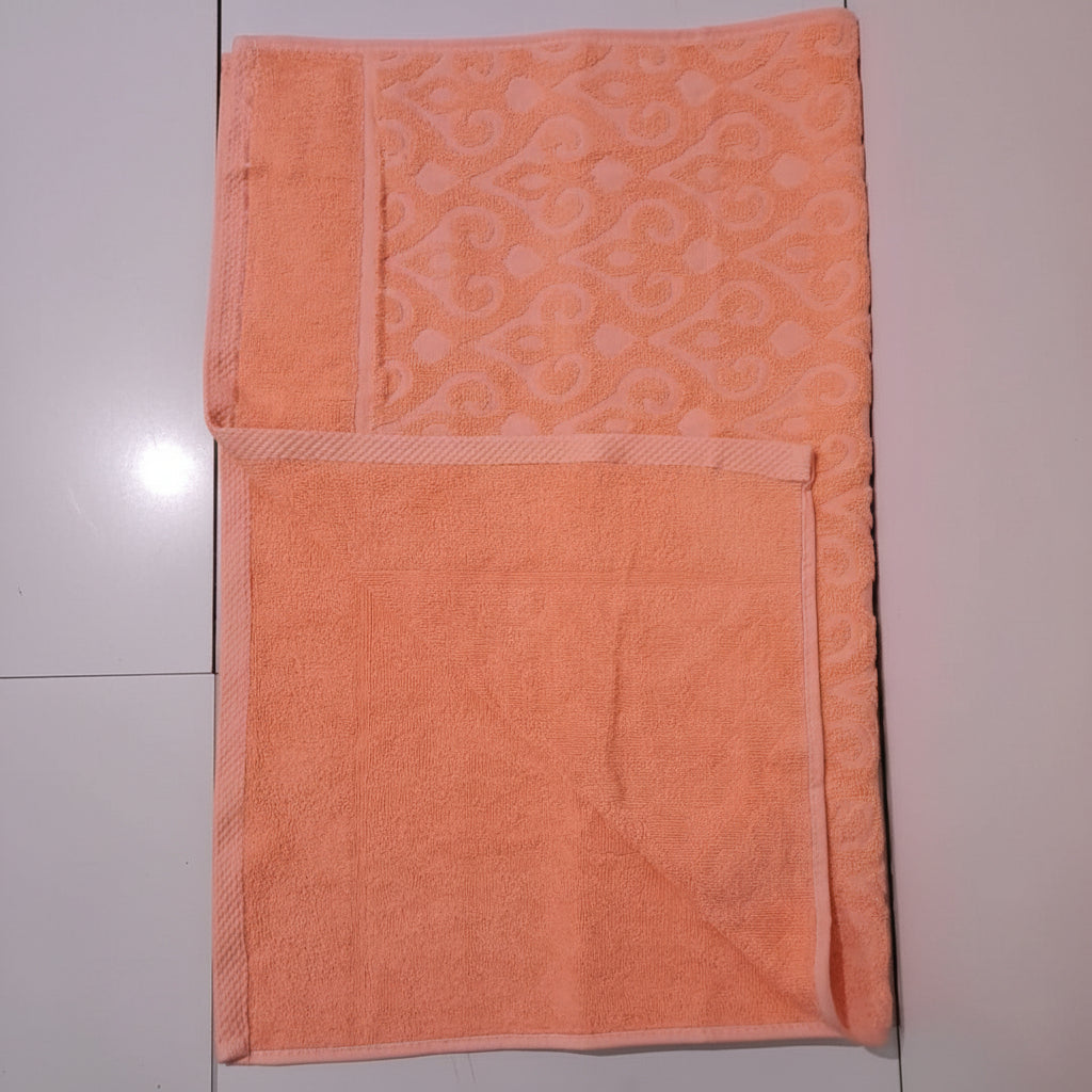 Luxury Dual Sided Jacquard Towel (Orange)
