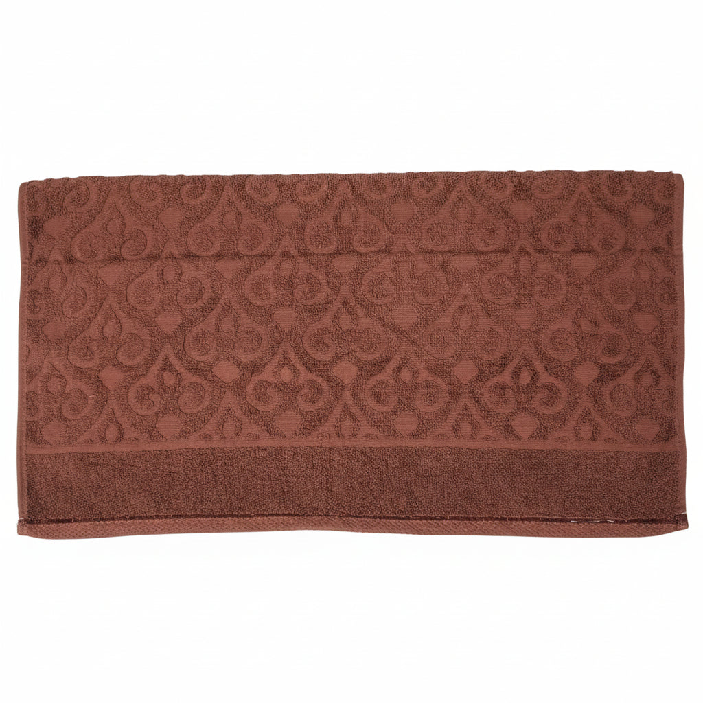 Luxury Dual Sided Jacquard Towel (Choco Brown)