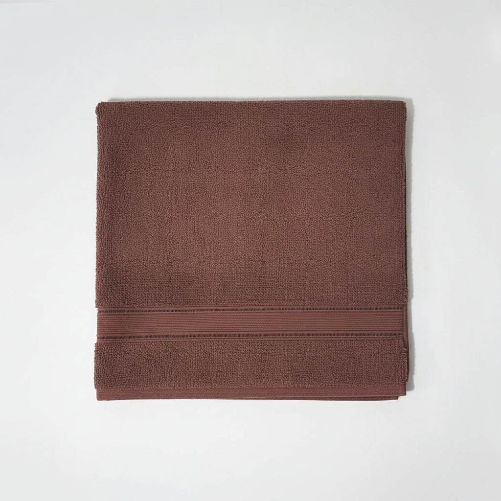 Premium Quality Dyed Bath Towel ( Choco Brown)