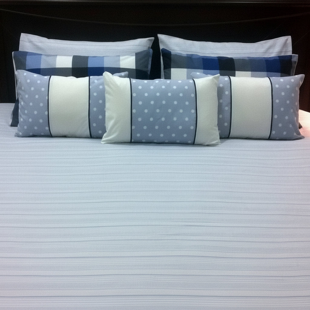 8-Pcs Designer Printed Bed Sheet Set (King)