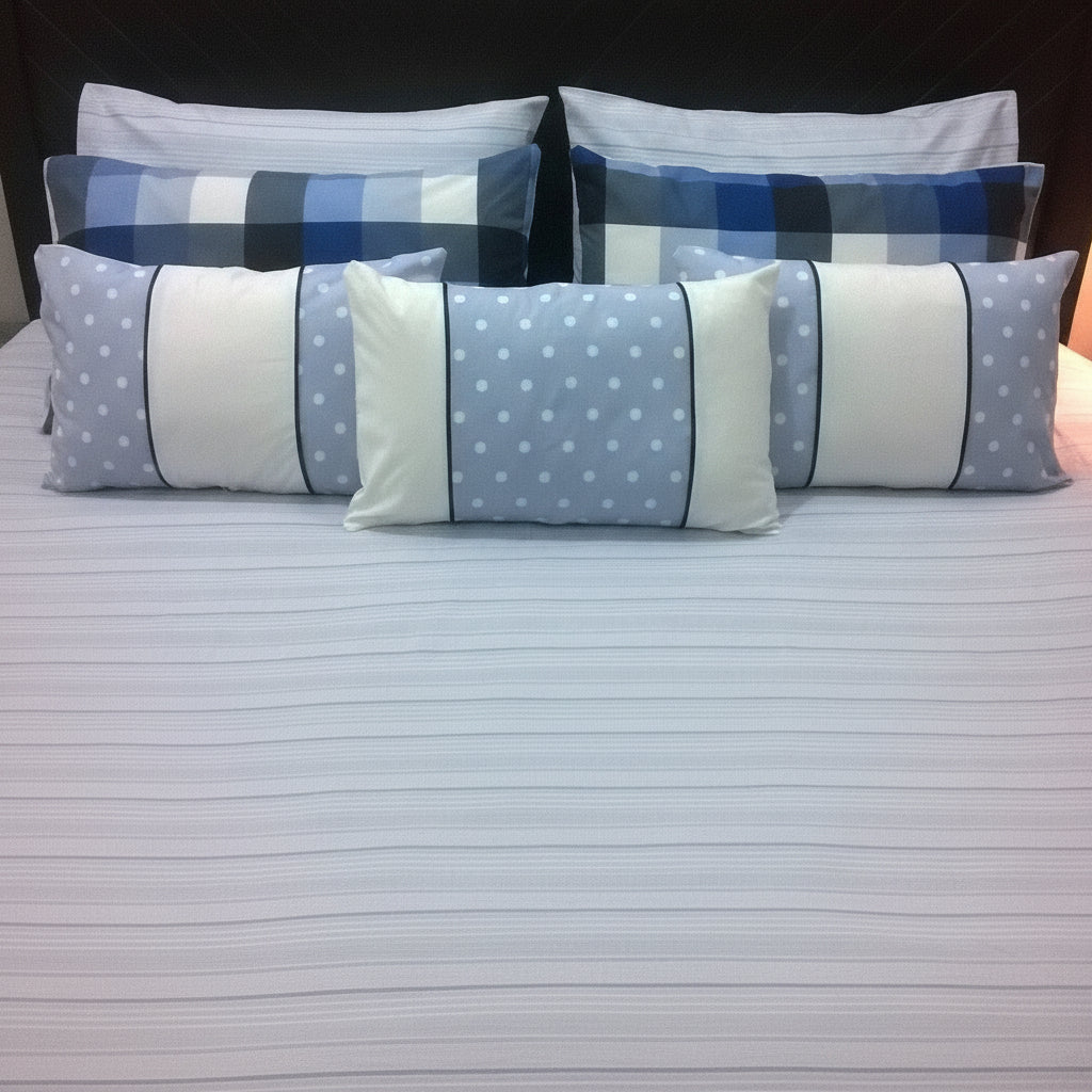 8-Pcs Designer Printed Bed Sheet Set (King)