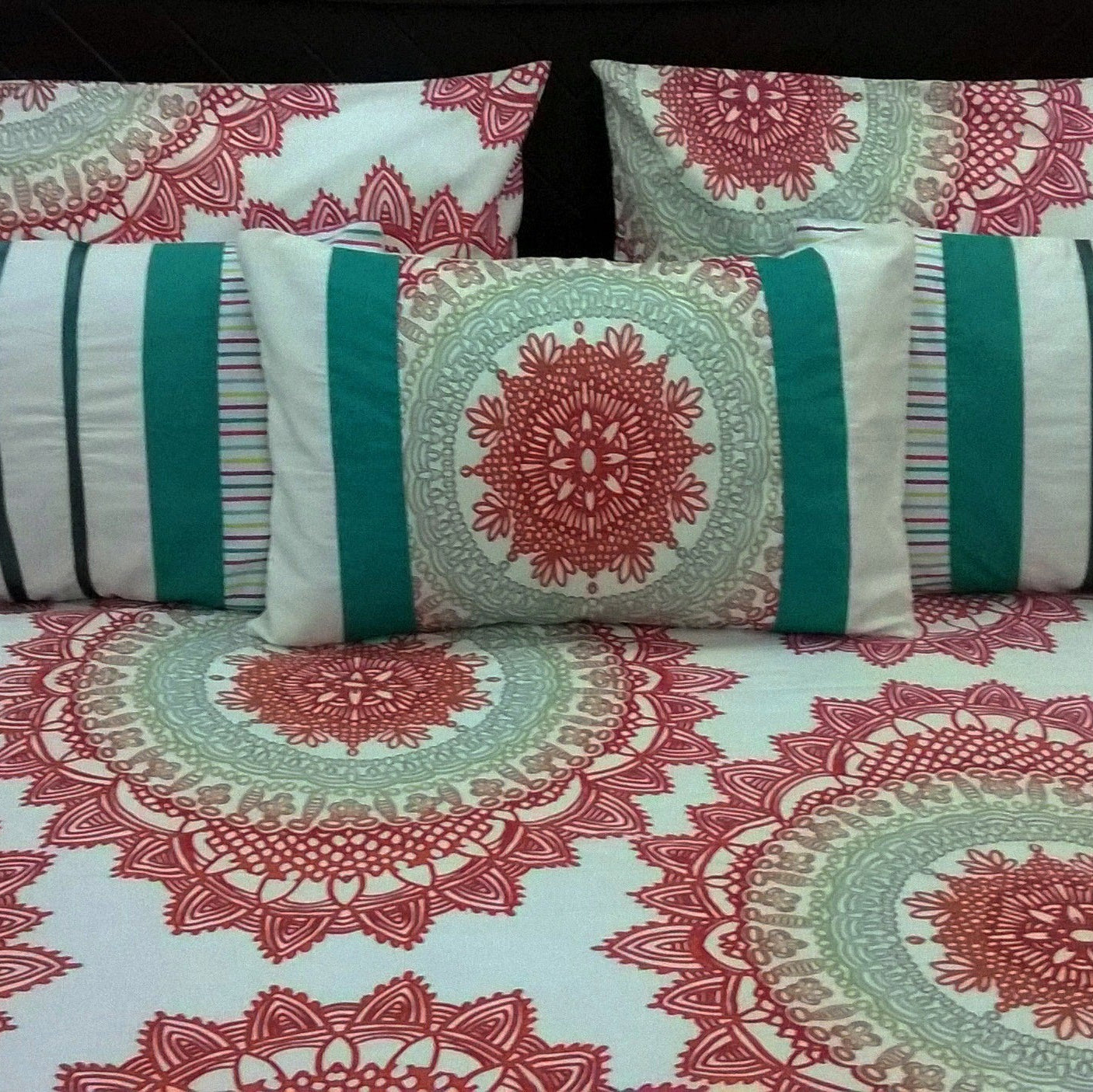 6-Pcs Designer Printed Bed Sheet Set (King)