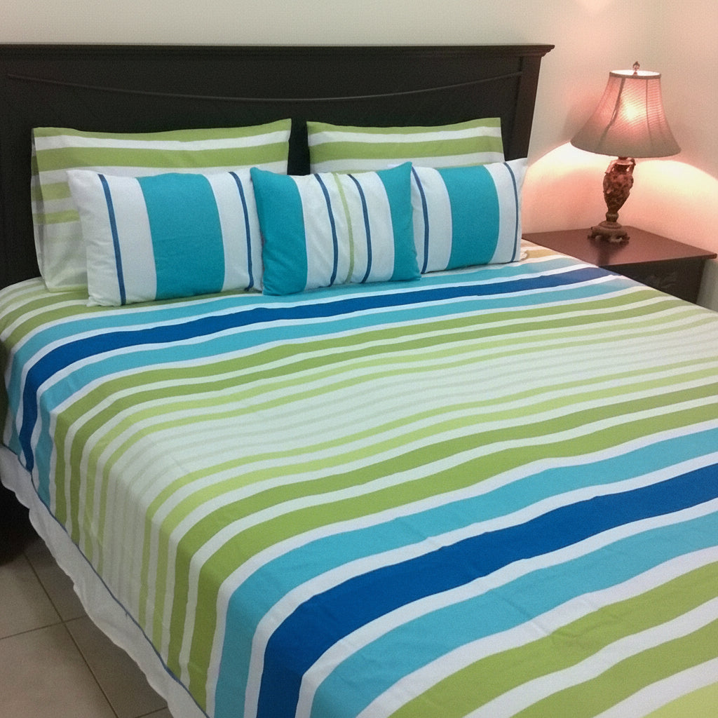 6-Pcs Designer Printed Bed Sheet Set (King)