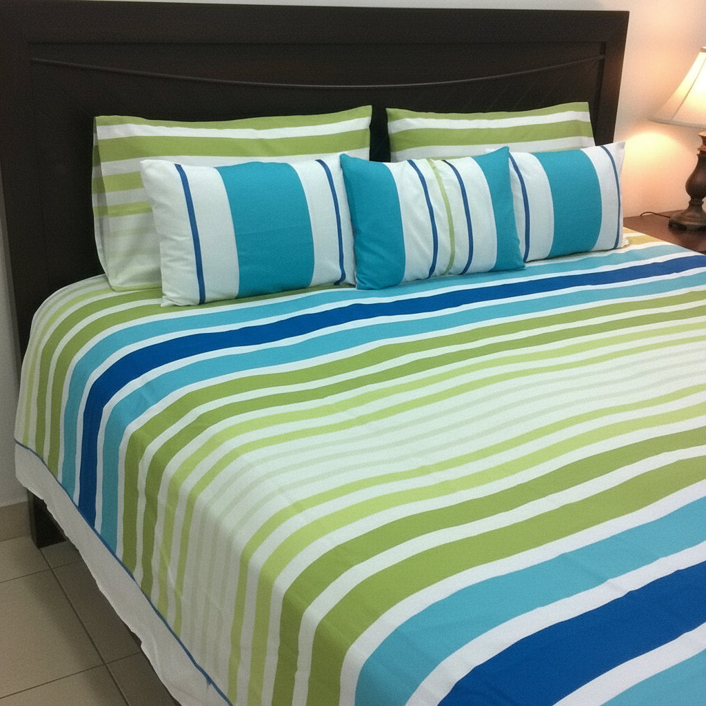 6-Pcs Designer Printed Bed Sheet Set (King)