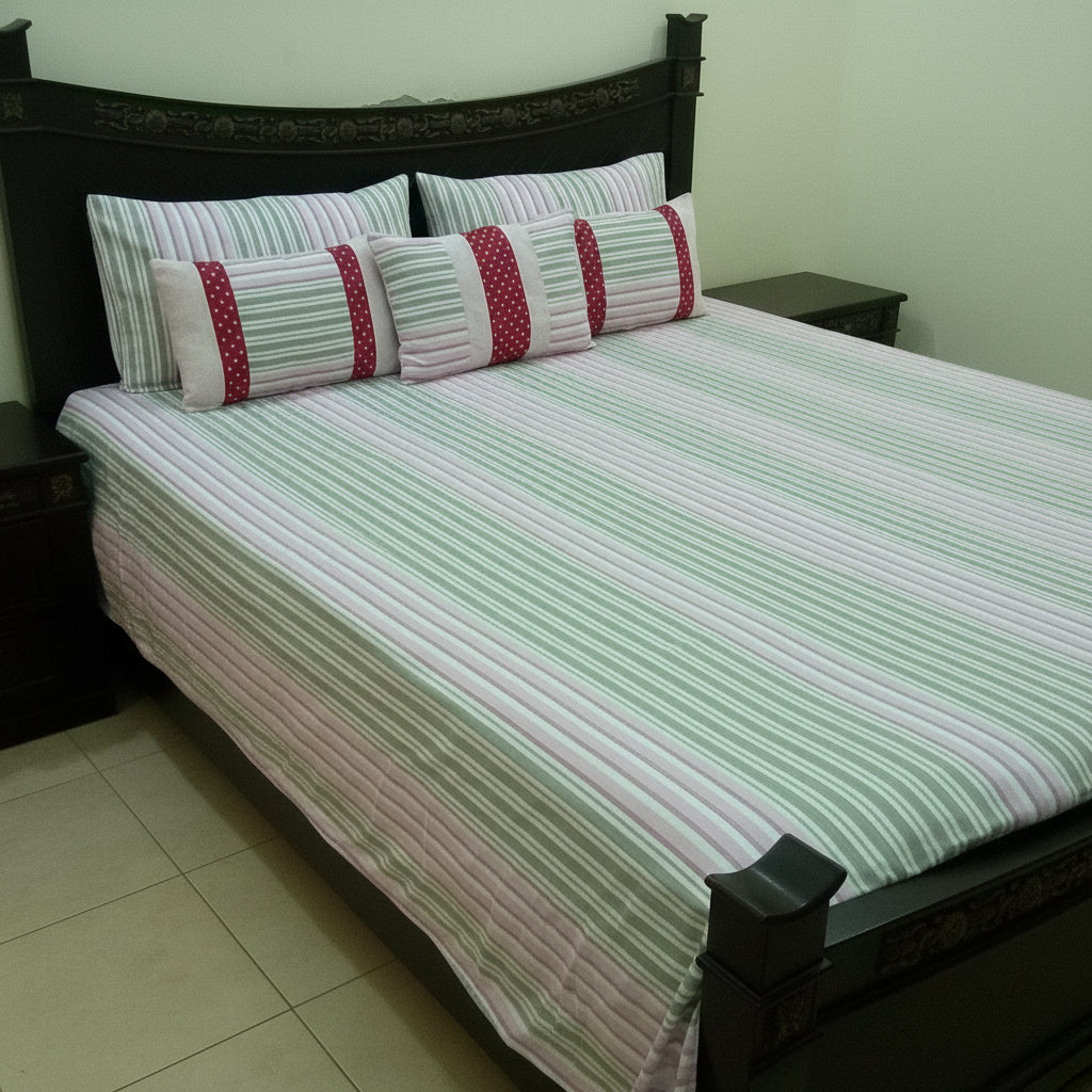 6-Pcs Designer Printed Bed Sheet Set (King)