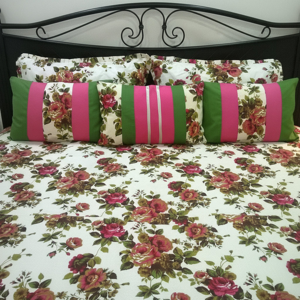 6-Pcs Designer Printed Bed Sheet Set (King)