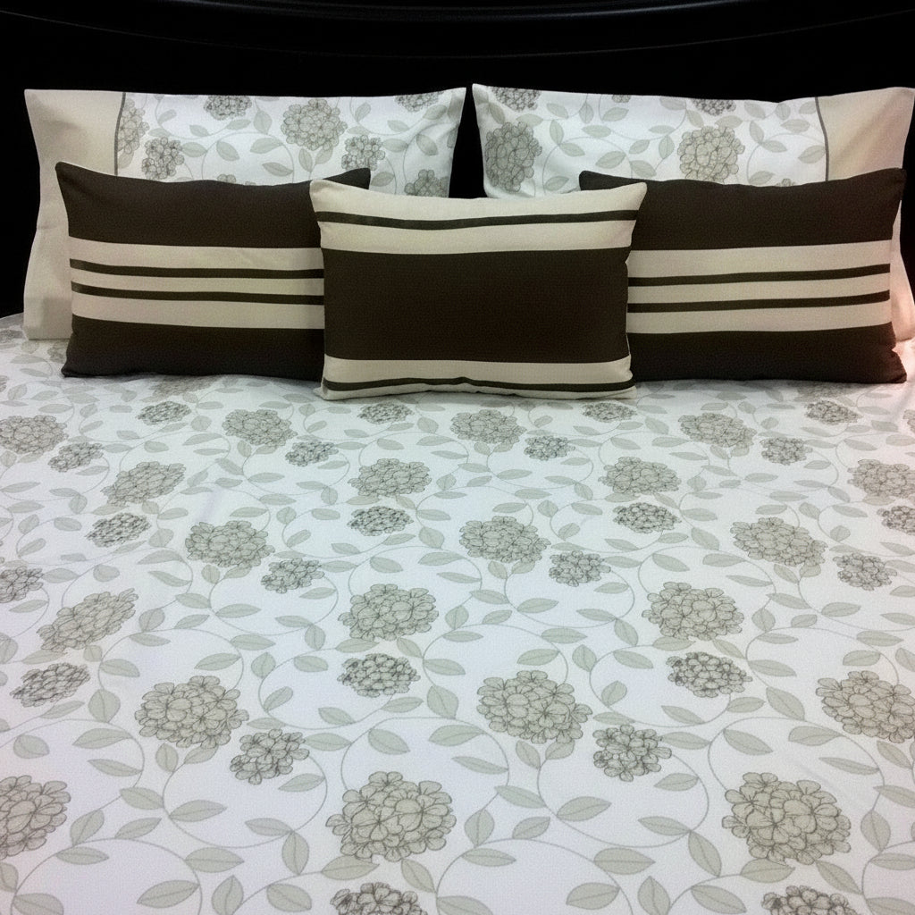 6-Pcs Designer Printed Bed Sheet Set (King)