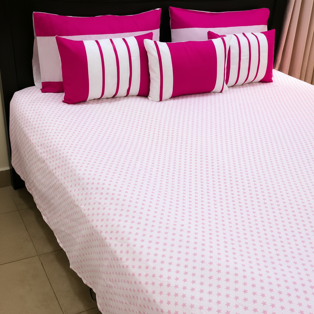 6-Pcs Designer Printed Bed Sheet Set (King)