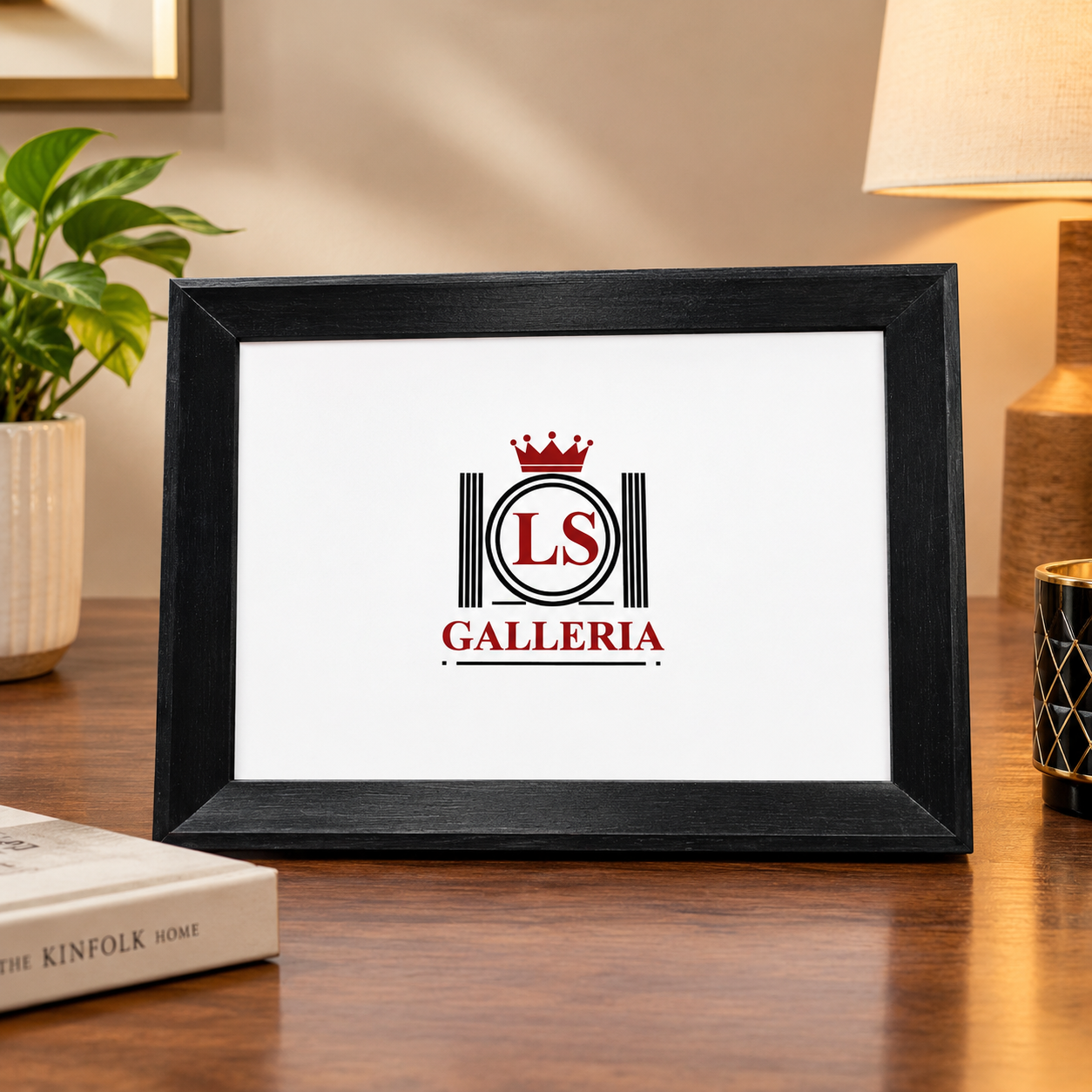 Black Painted Wooden Photo frame (for use as Portrait / Landscape)