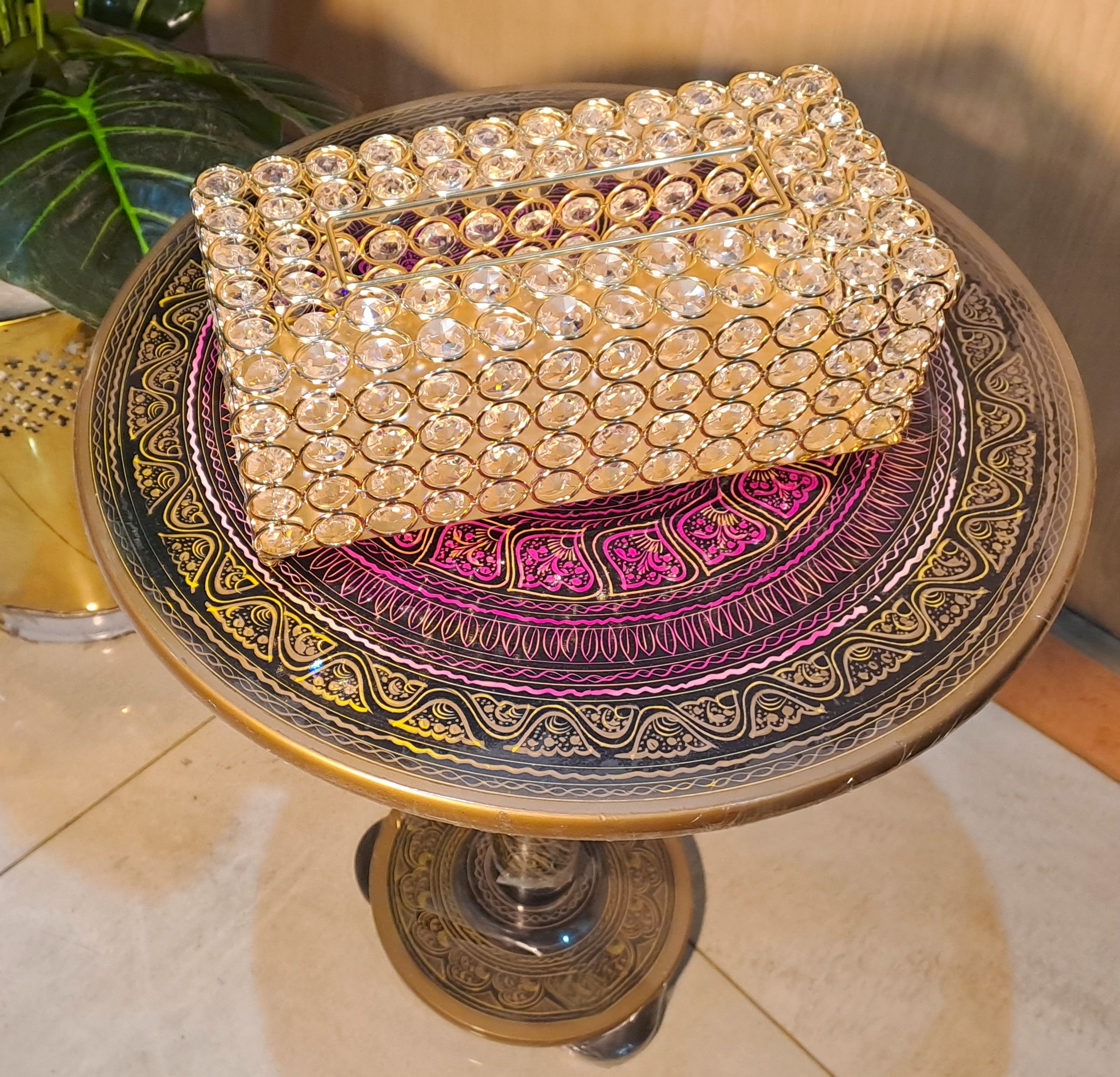 Crystal Beaded Tissue Box
