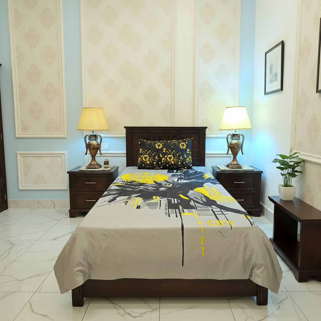Kids Printed Bed Sheet Set (Single)