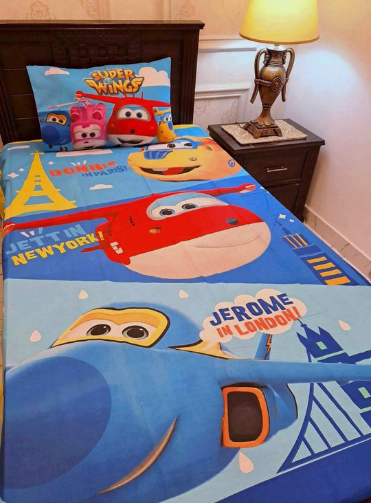 Kids Printed Bed Sheet Set (Single)