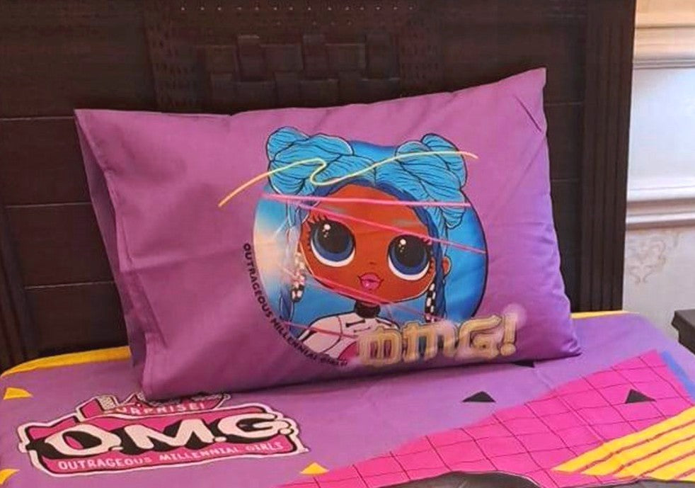 Kids Printed Bed Sheet Set (Single)