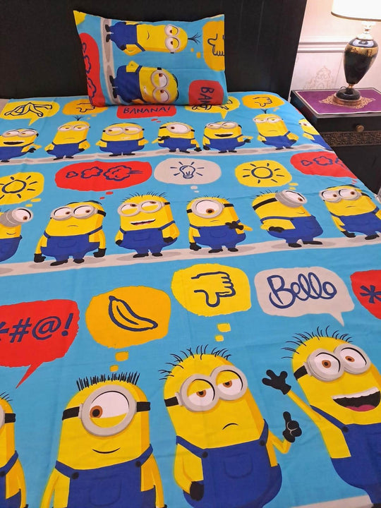 Kids Printed Bed Sheet Set (Single)