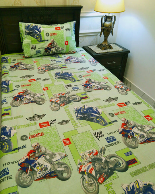 Kids Printed Bed Sheet Set (Single)