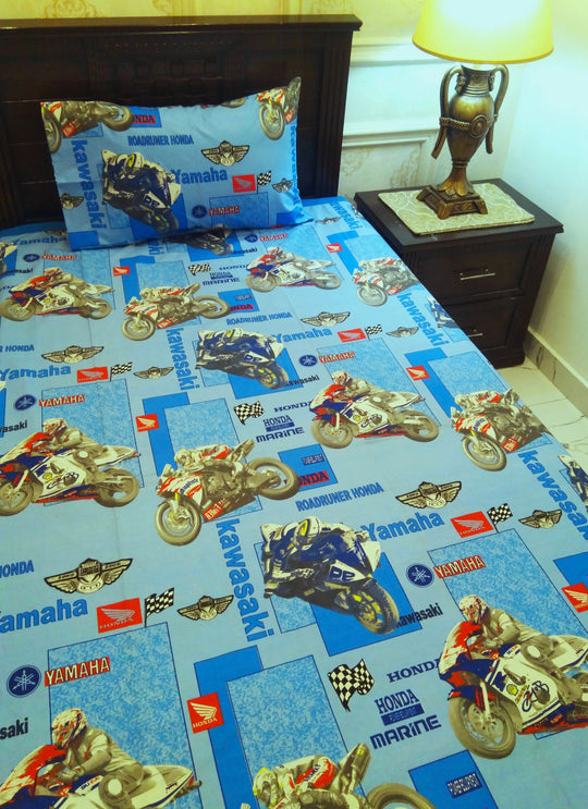 Kids Printed Bed Sheet Set (Single)