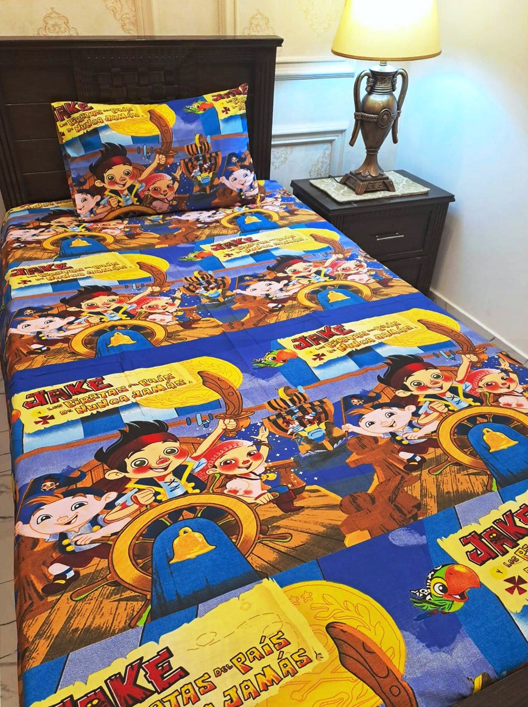Kids Printed Bed Sheet Set (Single)