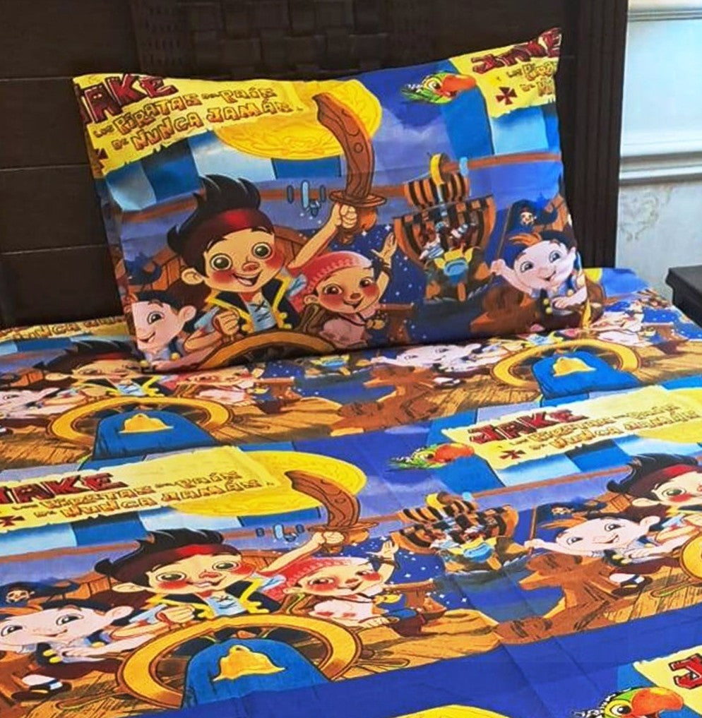 Kids Printed Bed Sheet Set (Single)