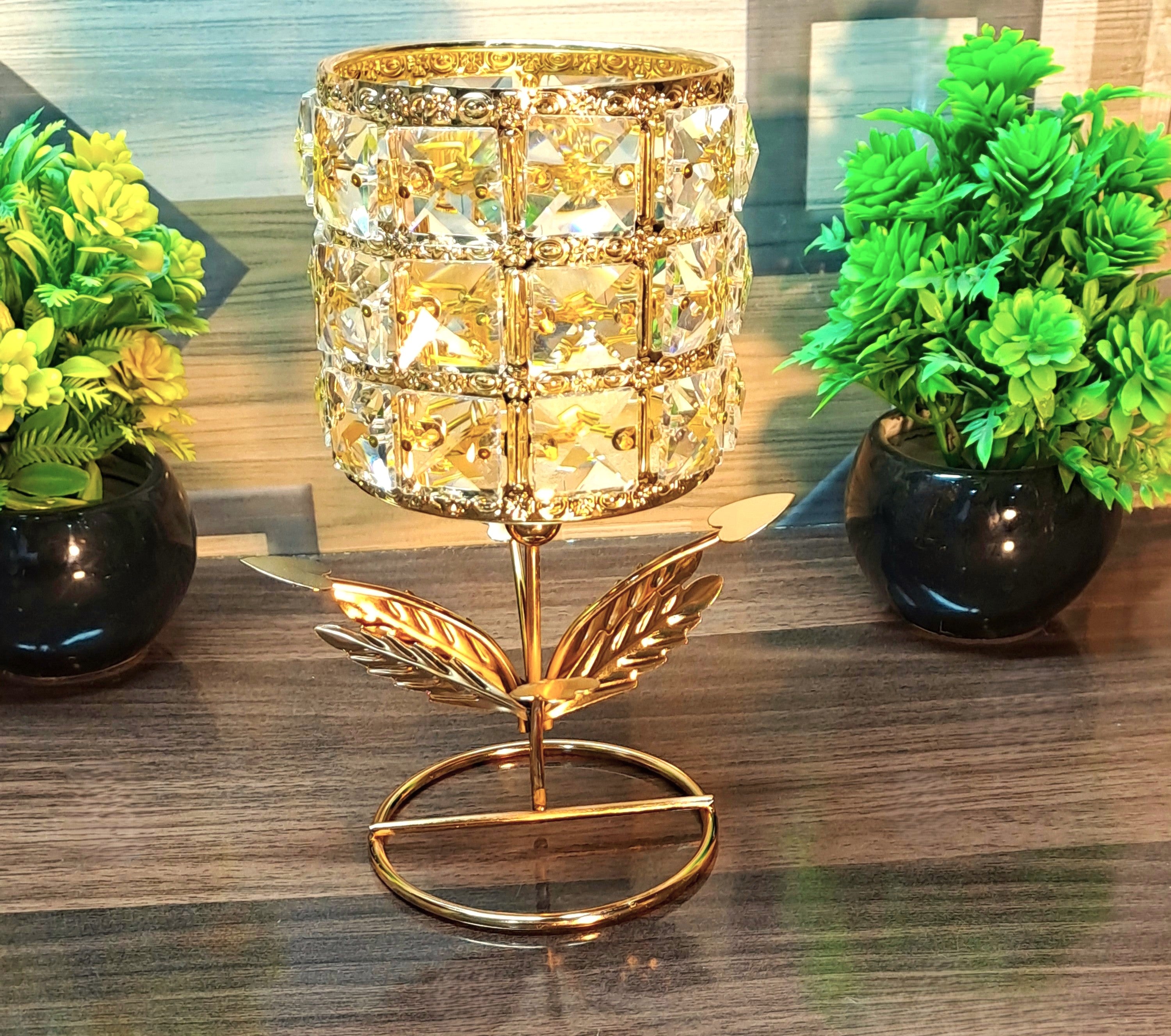 Crystal Beaded Candle Holder