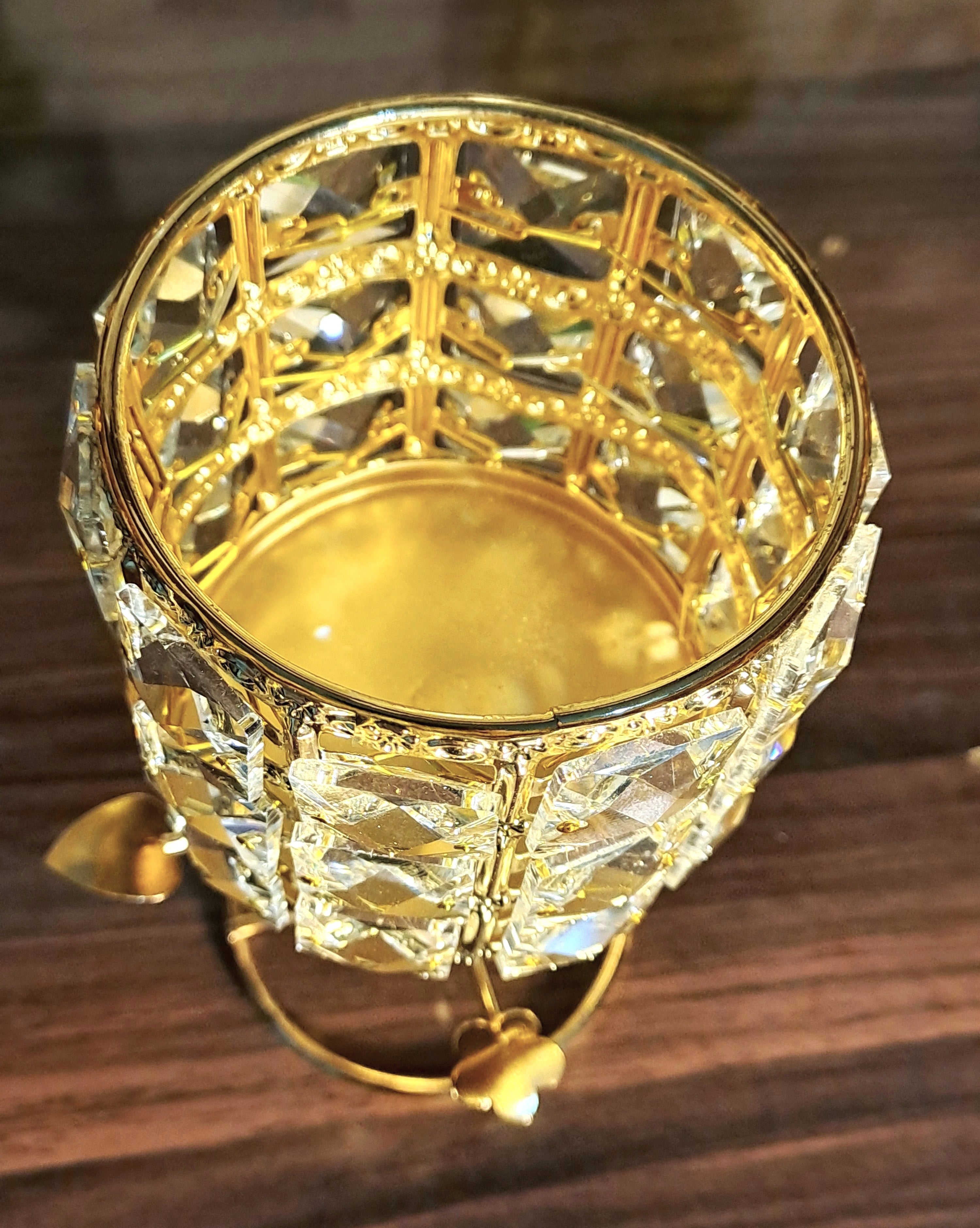 Crystal Beaded Candle Holder