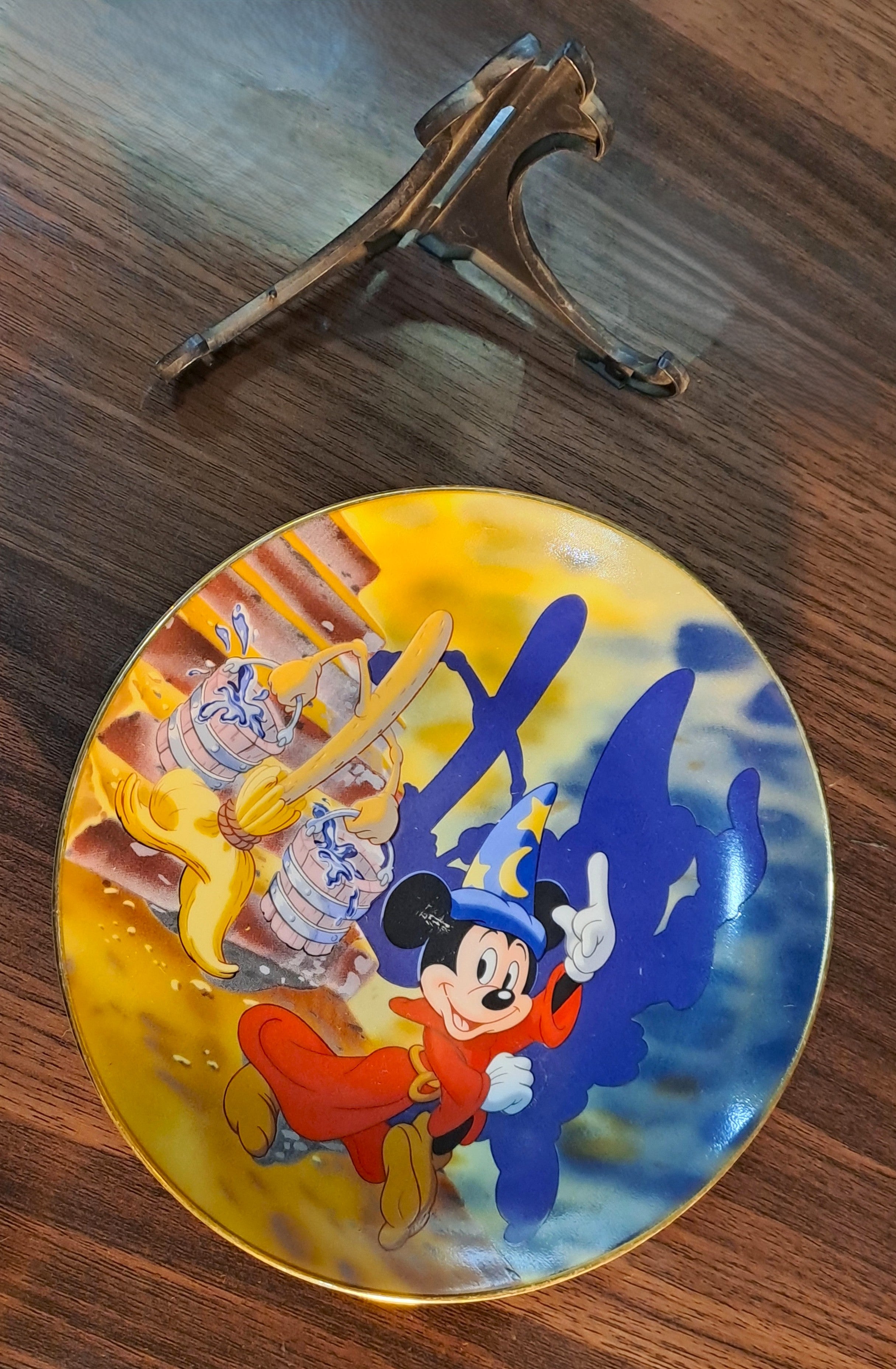 Disney Fantasia Anniversary Celebration Plate with Stand