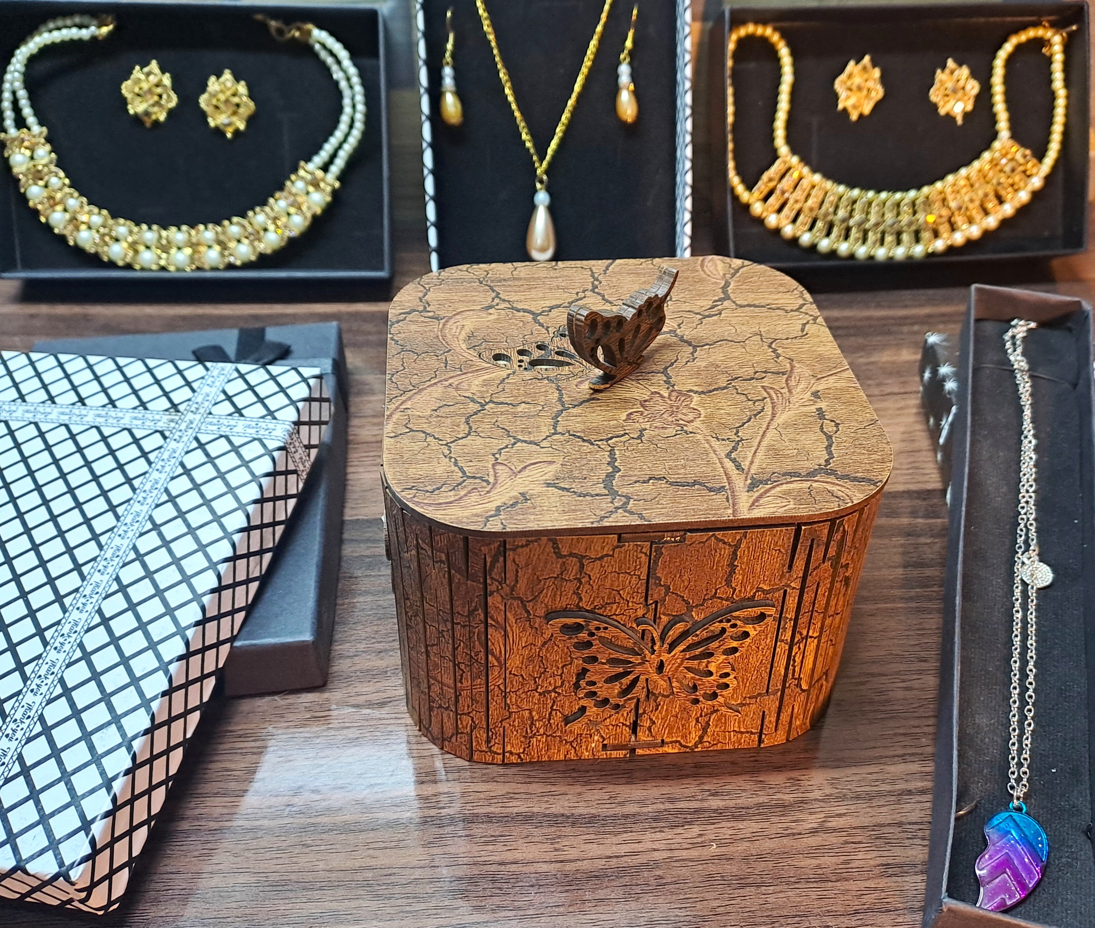 Hand Made Wooden Jewellery Box