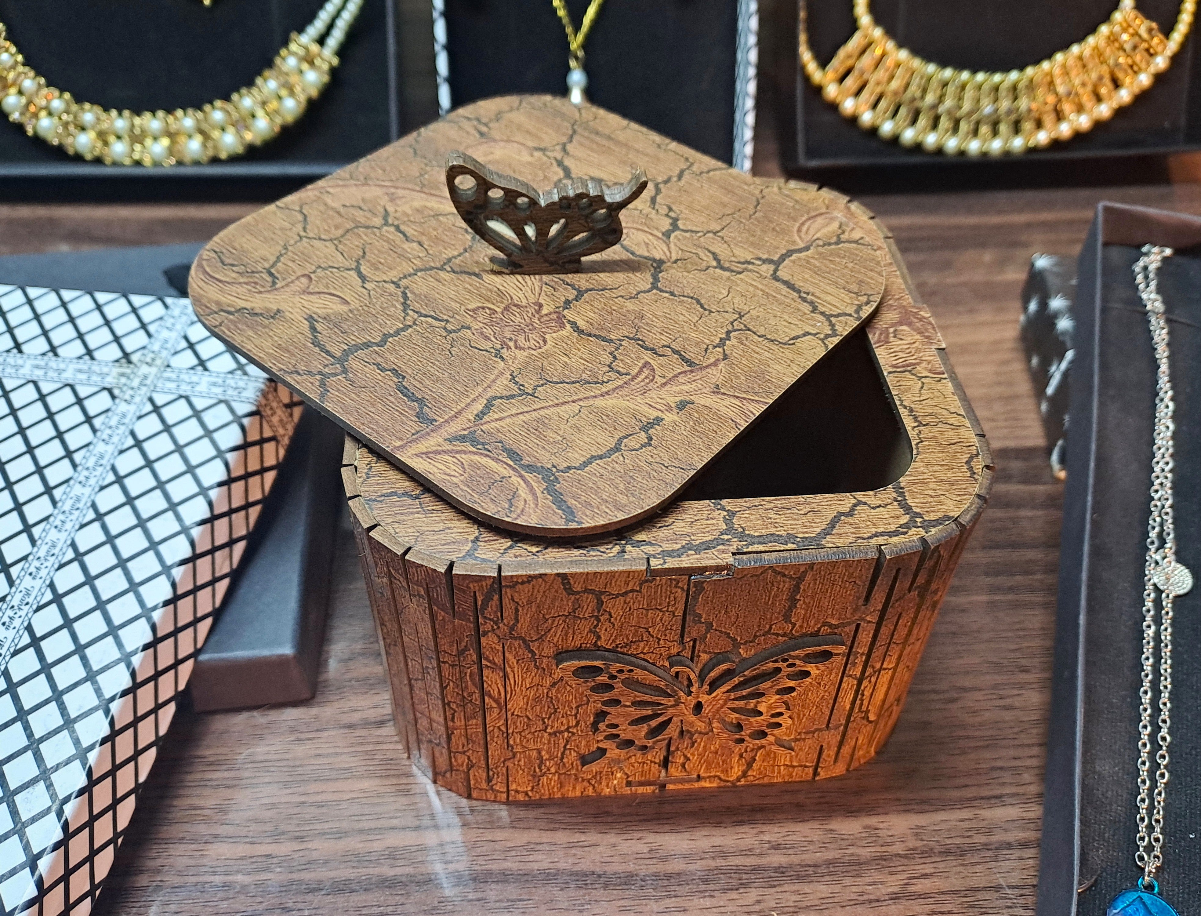 Hand Made Wooden Jewellery Box