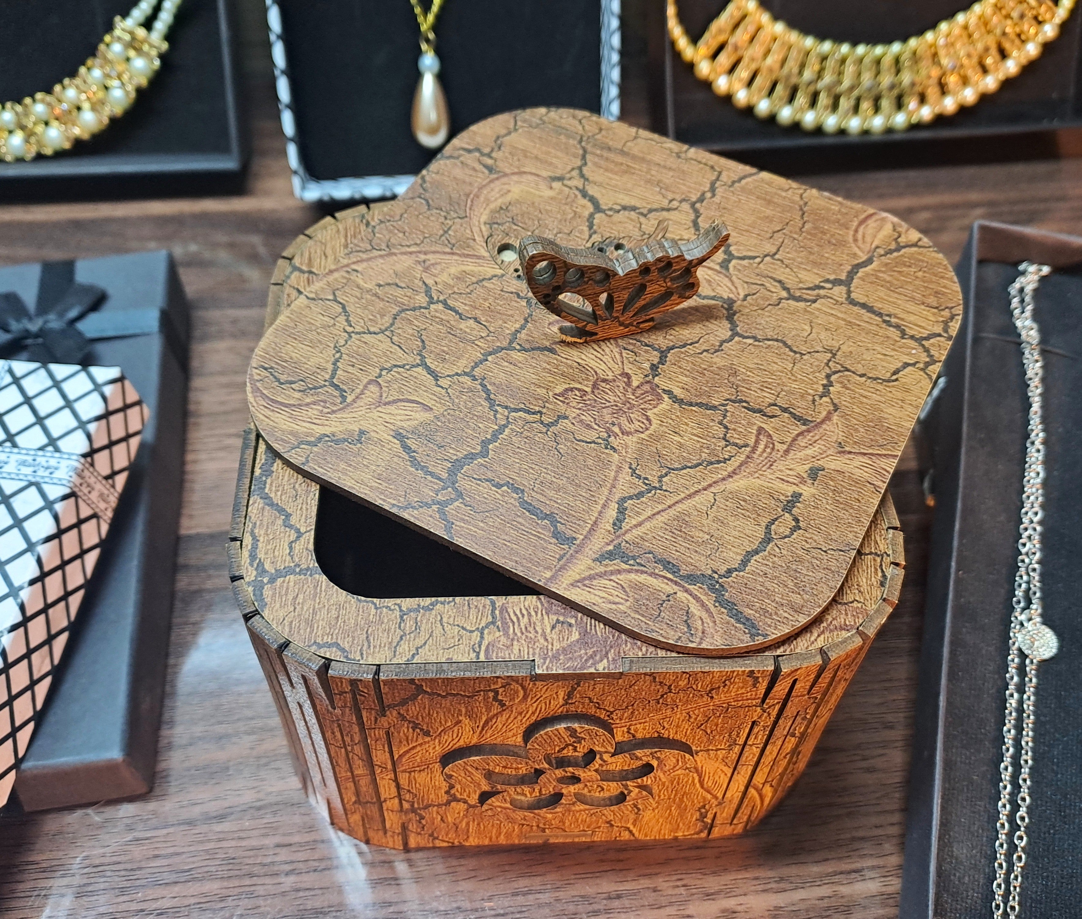 Hand Made Wooden Jewellery Box
