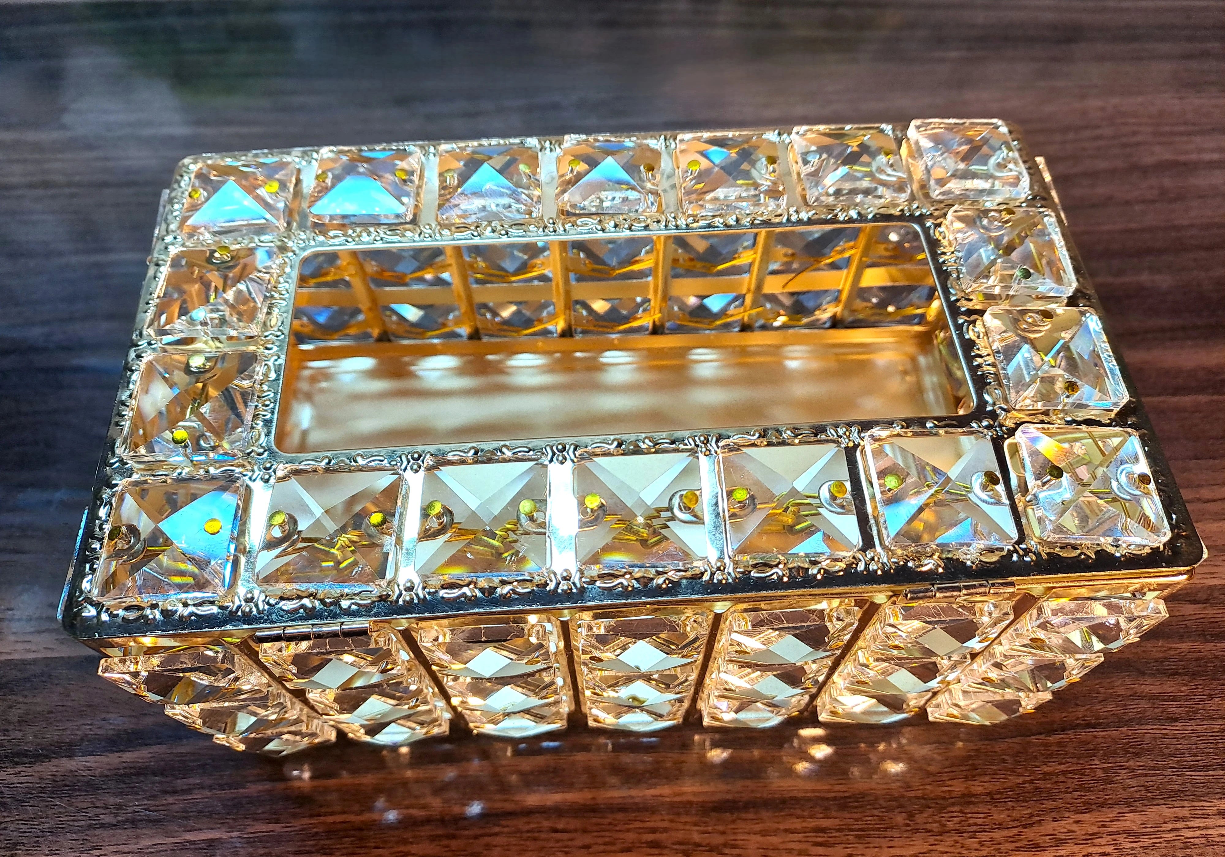 Crystal Beaded Tissue Box