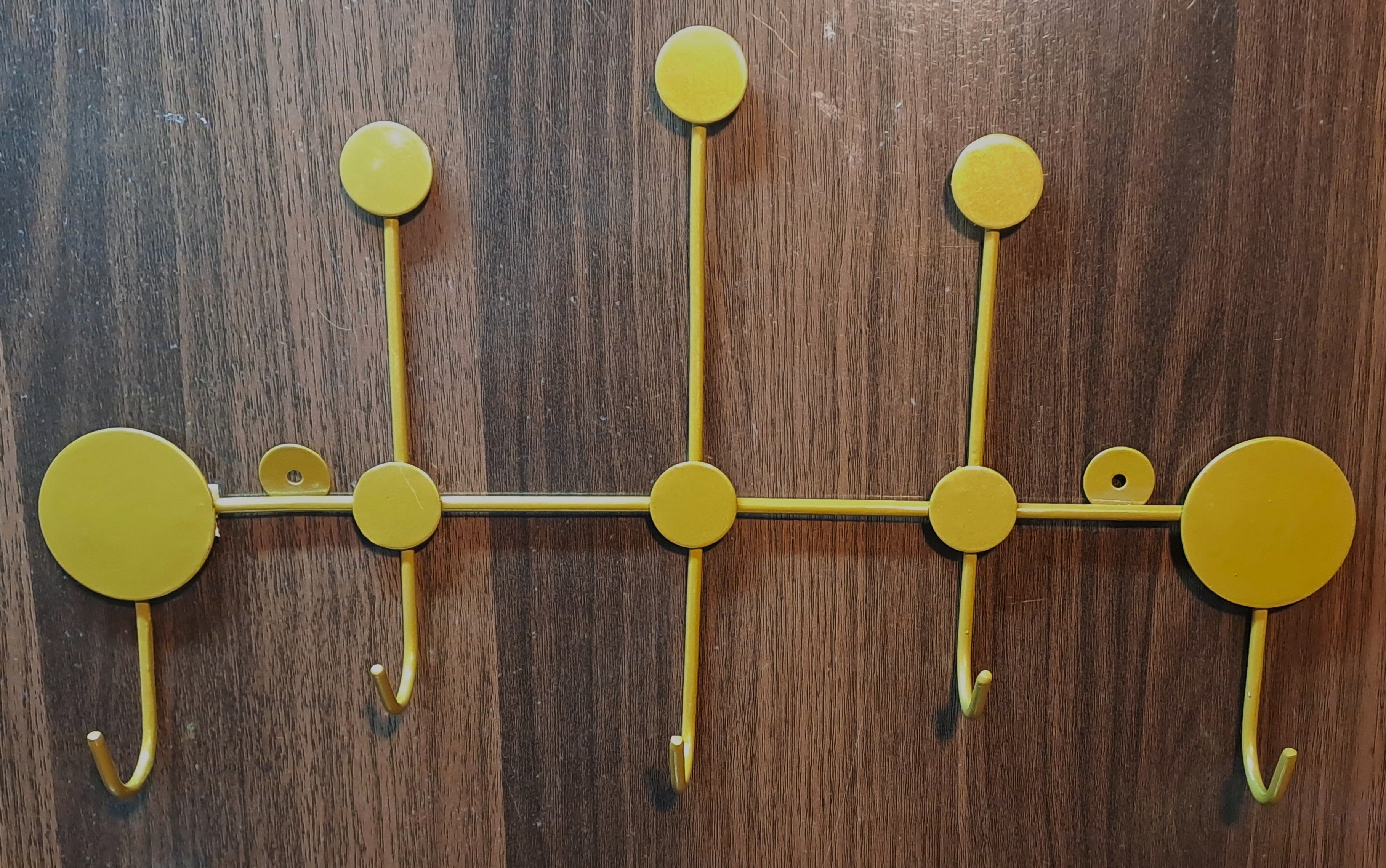 Wall Mounted Key-Holder with 5 Hooks for Home Decor