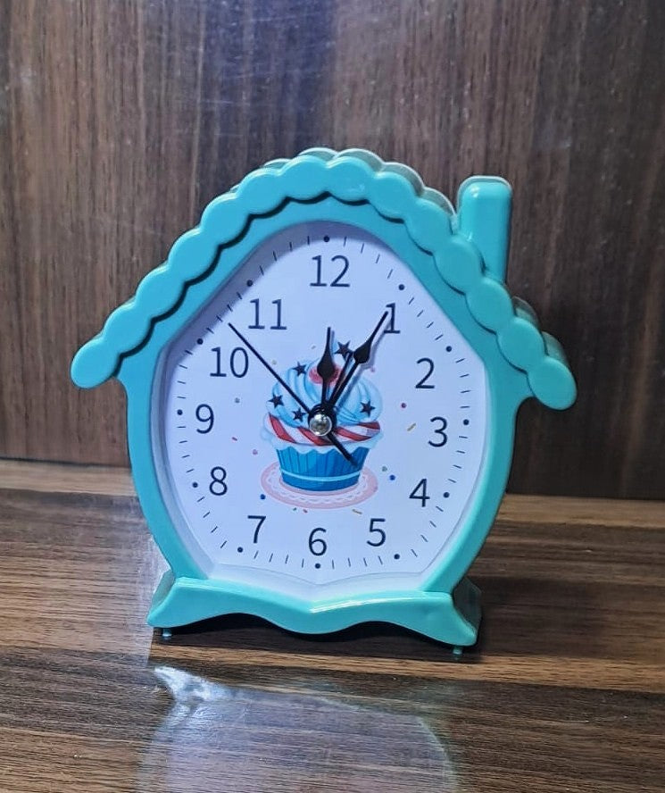 Green Cottage shape Alarm Clock with Loud Alarm