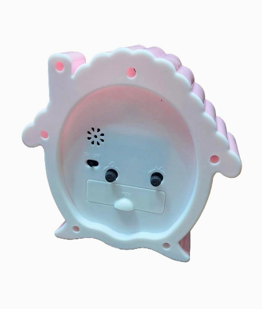 Pink Cottage shape Alarm Clock with Loud Alarm