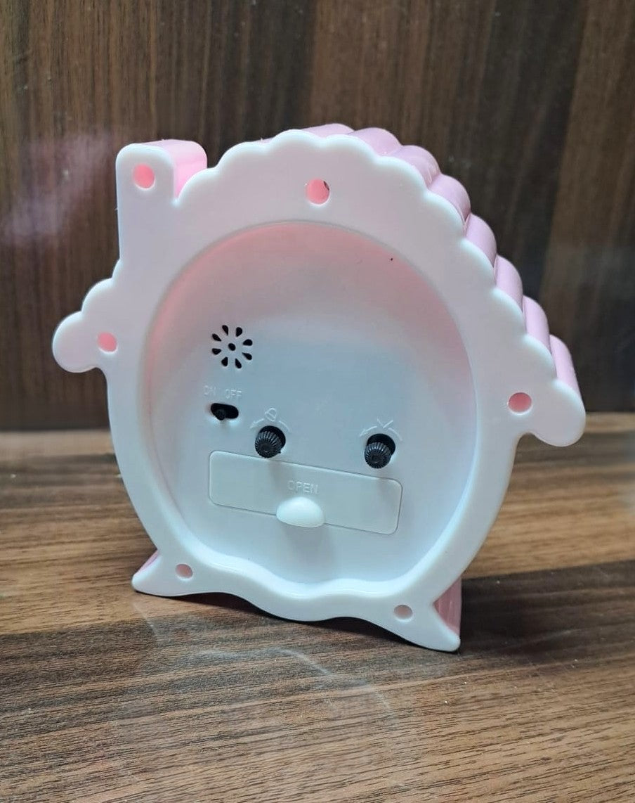 Pink Cottage shape Alarm Clock with Loud Alarm