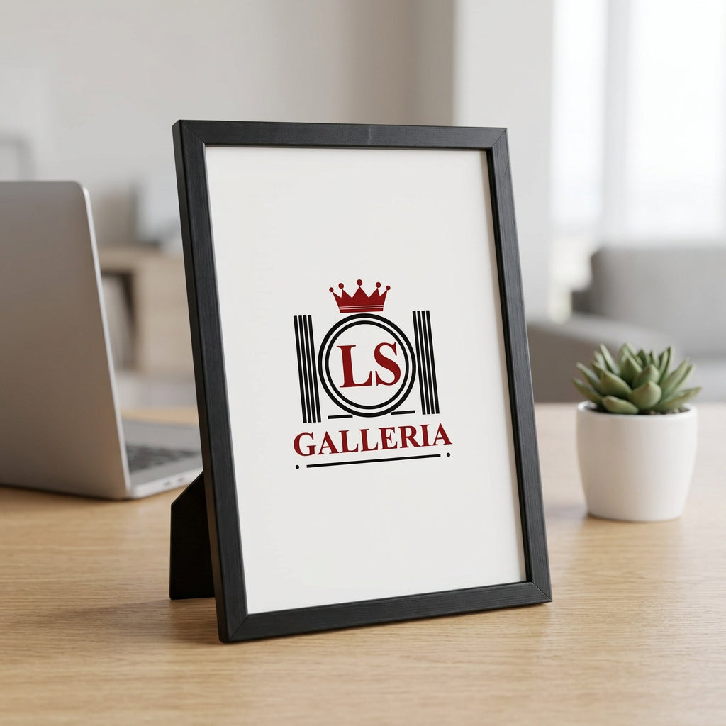 Black Painted Wooden Photo frame (for use as Portrait / Landscape)