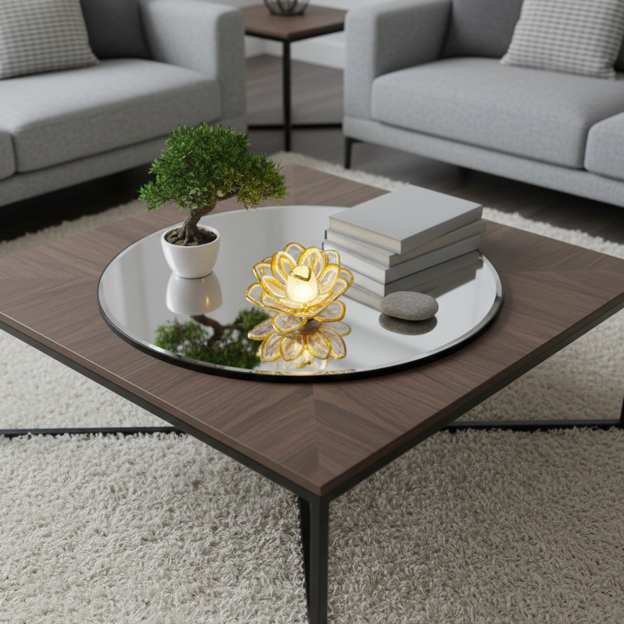 Lotus flower-shaped flameless LED light