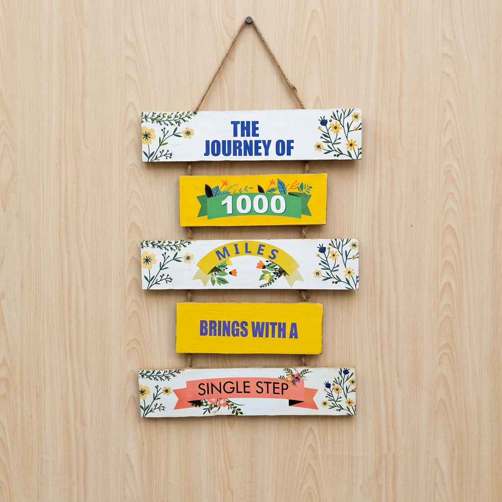 5-Tier Wooden Wall Hanging Quotes