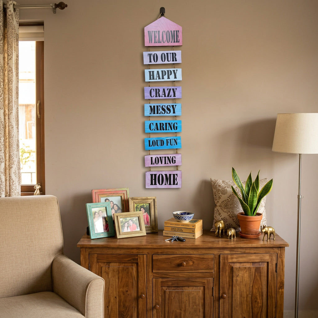 9-Tier Wooden Wall Hanging Quotes