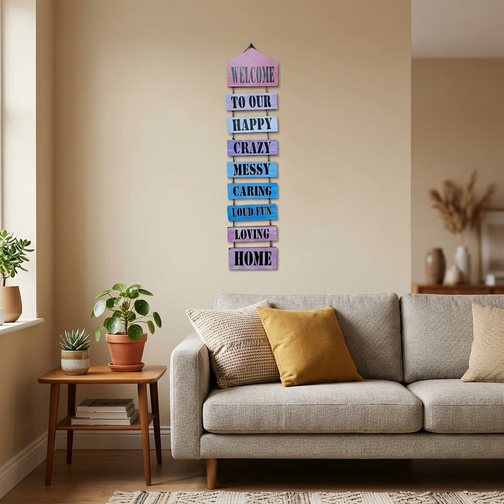 9-Tier Wooden Wall Hanging Quotes